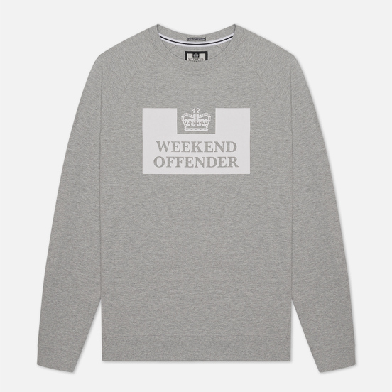 Мужская толстовка Weekend Offender Penitentiary Classic Grey Marl