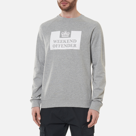 Мужская толстовка Weekend Offender Penitentiary Classic Grey Marl