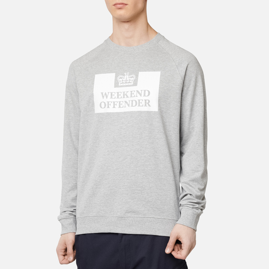 Мужская толстовка Weekend Offender Penitentiary Classic Grey Marl