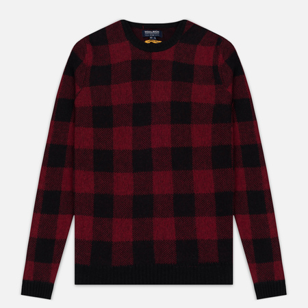 Мужская толстовка Woolrich Buffalo Check Crew Neck Red
