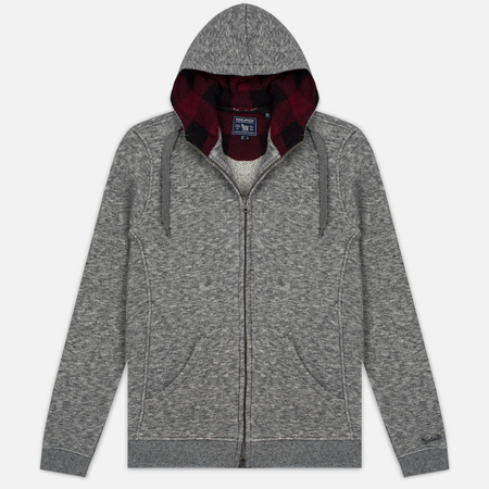 Мужская толстовка Woolrich Jaspe Full Zip Hoodie Grey Melange