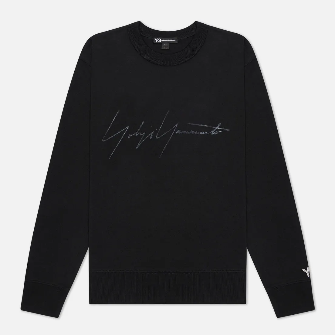 Y-3 Мужская толстовка Distressed Signature Crew