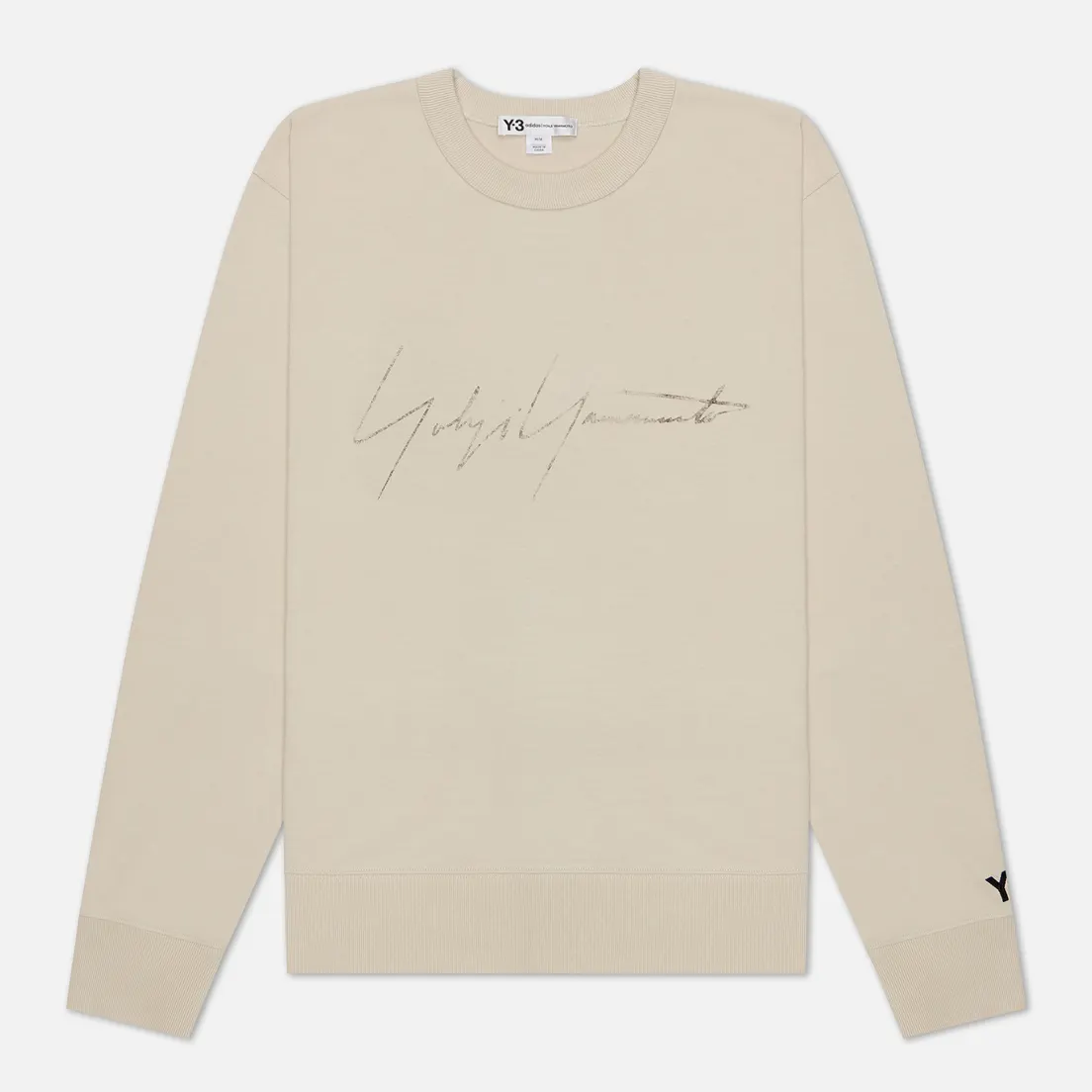Y-3 Мужская толстовка Distressed Signature Crew