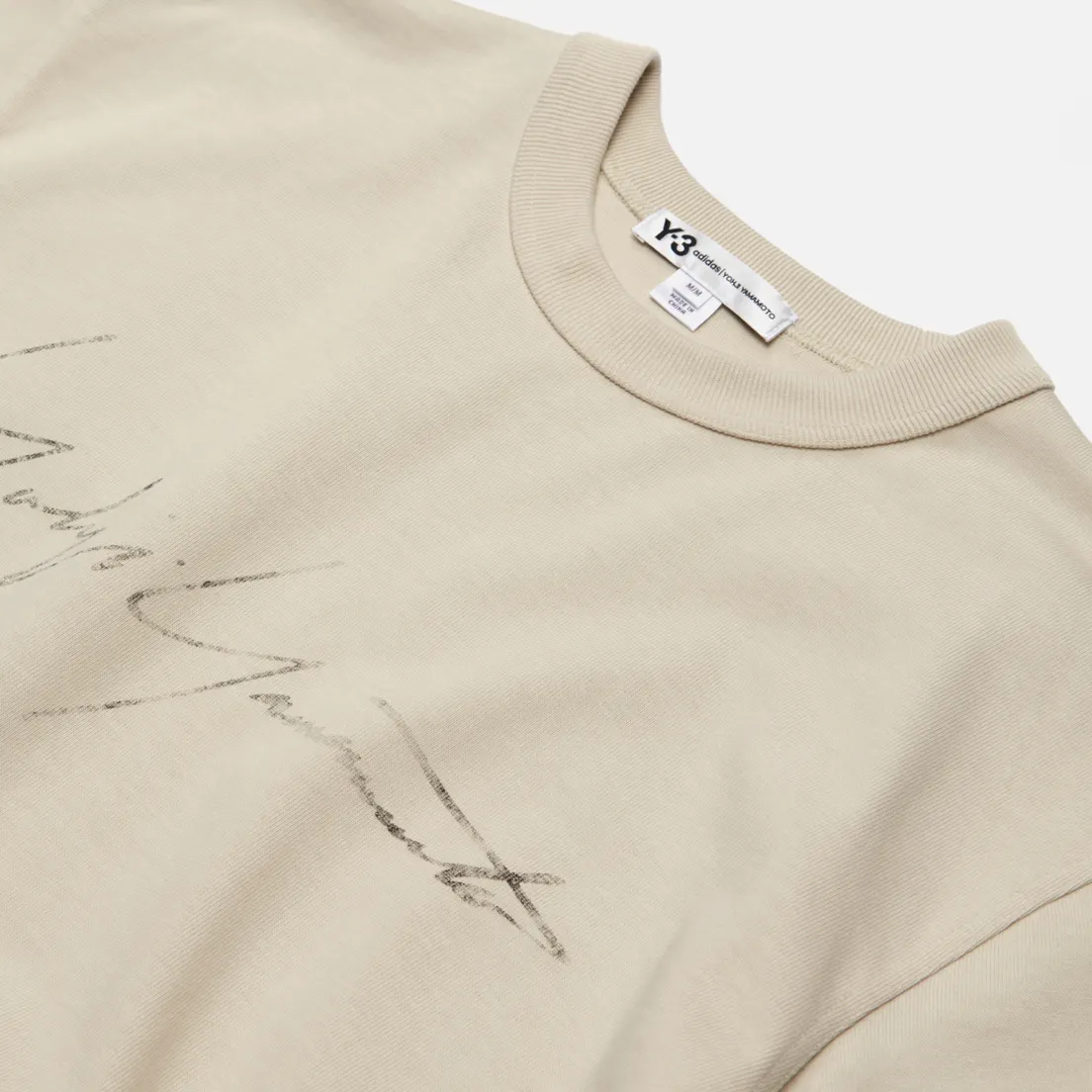 Y-3 Мужская толстовка Distressed Signature Crew