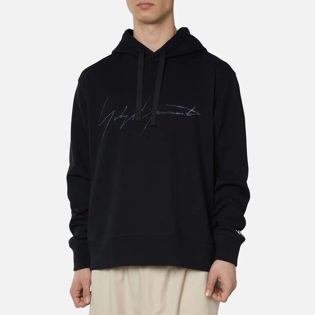 Y-3 Мужская толстовка Distressed Signature Hoodie