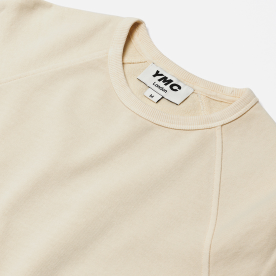 Мужская толстовка YMC Schrank Raglan Loopback Ecru