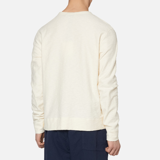 Мужская толстовка YMC X Solid Reverse Side Jersey Ecru