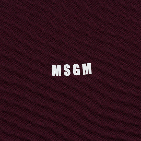 Мужская водолазка MSGM Micro Logo Burgundy