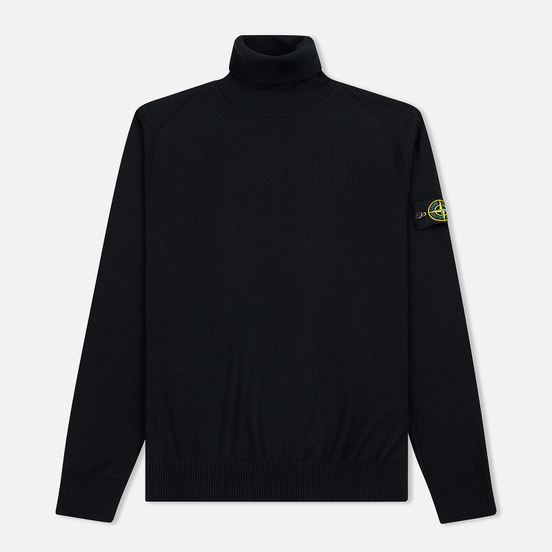 Мужская водолазка Stone Island Turtle Neck Lightweight Wool Black