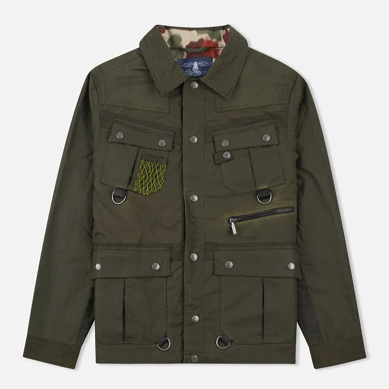 Barbour Мужская вощеная куртка x White Mountaineering Cusk Slim Wax Archive