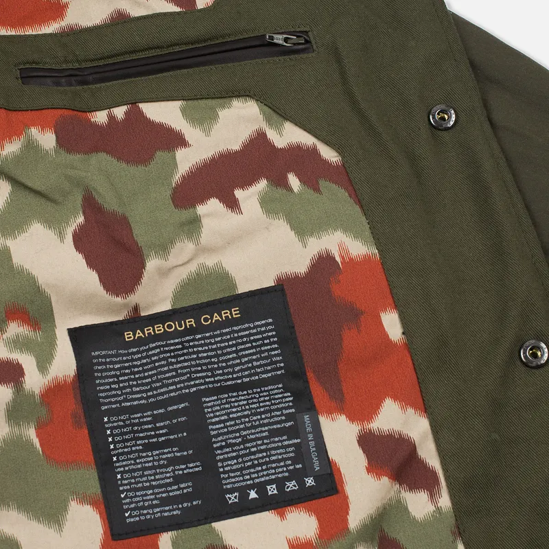 Barbour Мужская вощеная куртка x White Mountaineering Cusk Slim Wax Archive