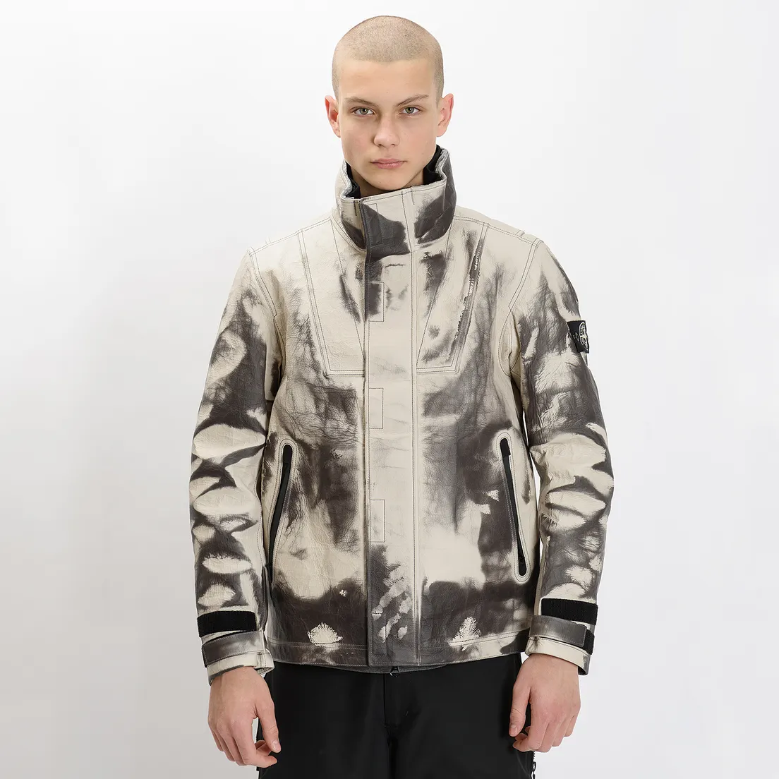 Stone Island Мужская куртка Ice Dyneema Bonded Leather