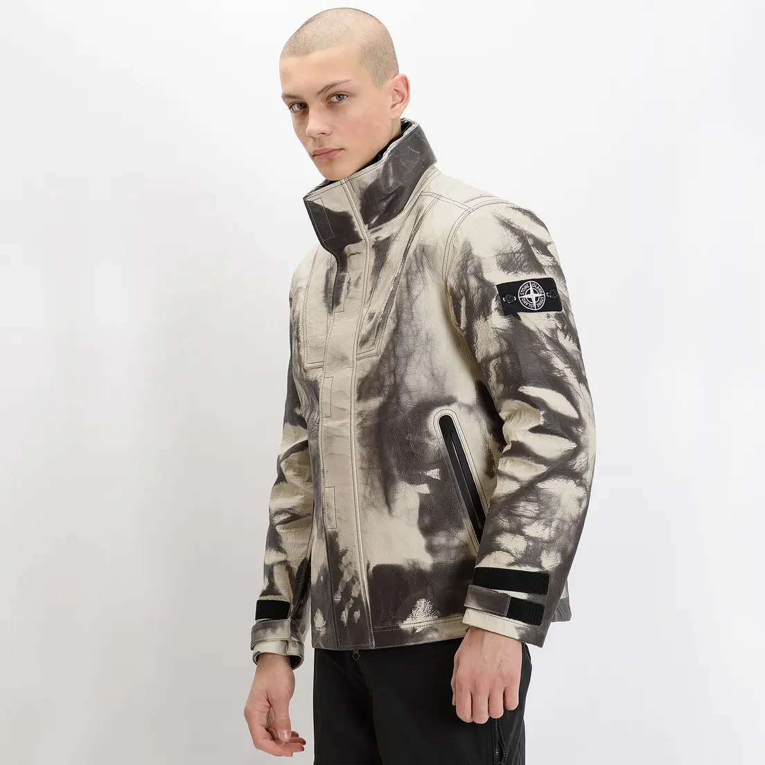 Stone Island Мужская куртка Ice Dyneema Bonded Leather