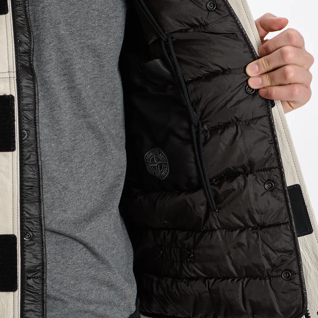 Stone Island Мужская куртка Ice Dyneema Bonded Leather