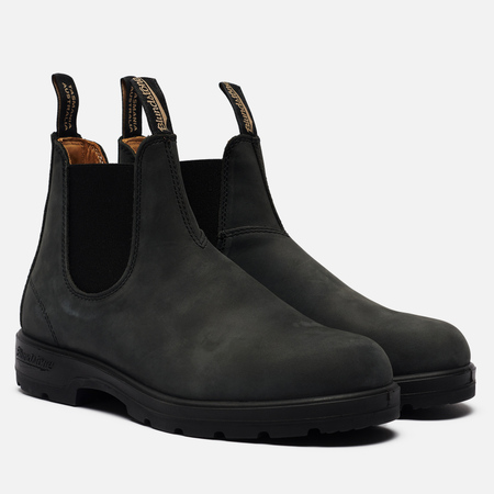 Мужские ботинки Blundstone 587 Round Toe Chelsea Leather, цвет чёрный, размер 35.5 EU
