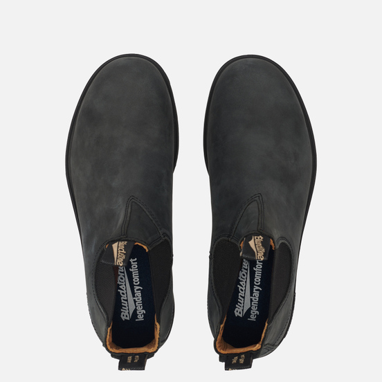 Мужские ботинки Blundstone 587 Round Toe Chelsea Leather Black