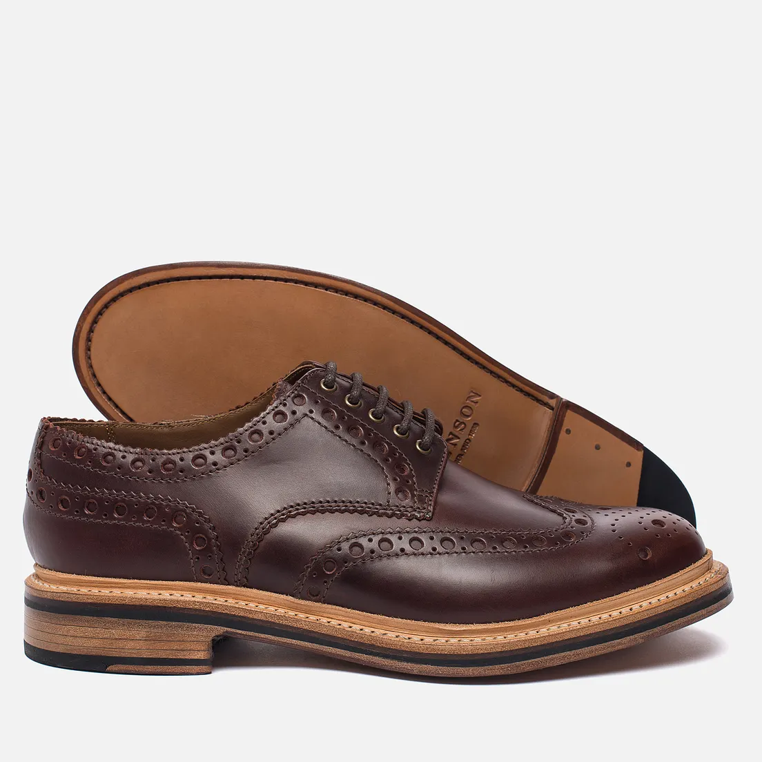 Grenson Мужские ботинки броги Archie Brogue Sole Leather