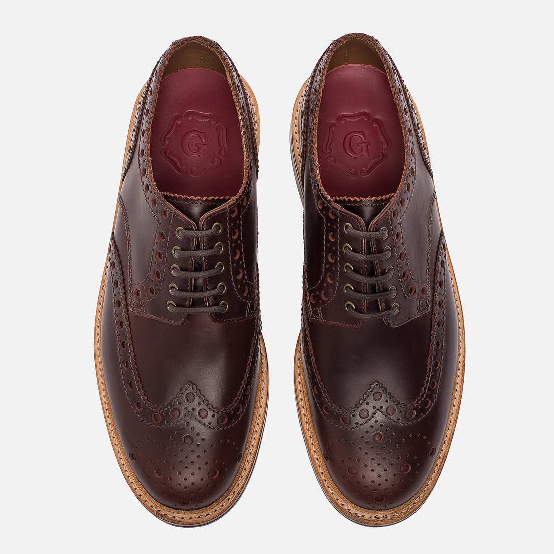 Grenson Мужские ботинки броги Archie Brogue Sole Leather
