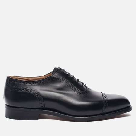 Мужские ботинки броги Tricker's Belgrave Black