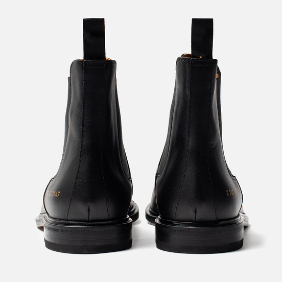 Мужские ботинки Common Projects Chelsea Leather Black
