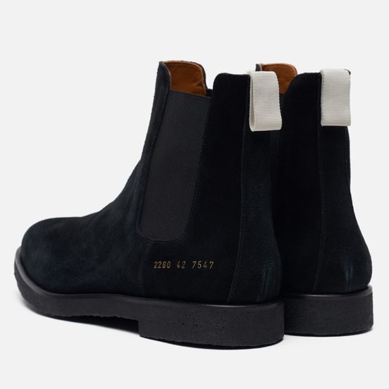 Мужские ботинки Common Projects Chelsea Suede Black