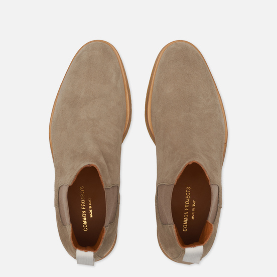 Мужские ботинки Common Projects Chelsea Suede Warm Grey