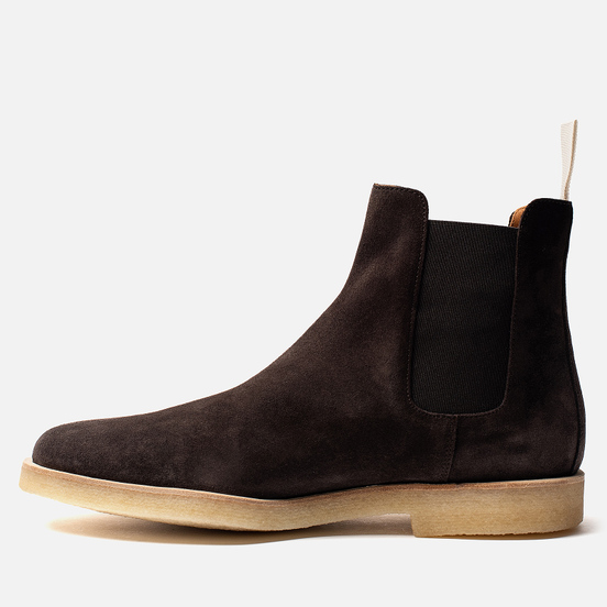 Мужские ботинки Common Projects Chelsea Suede Washed Brown