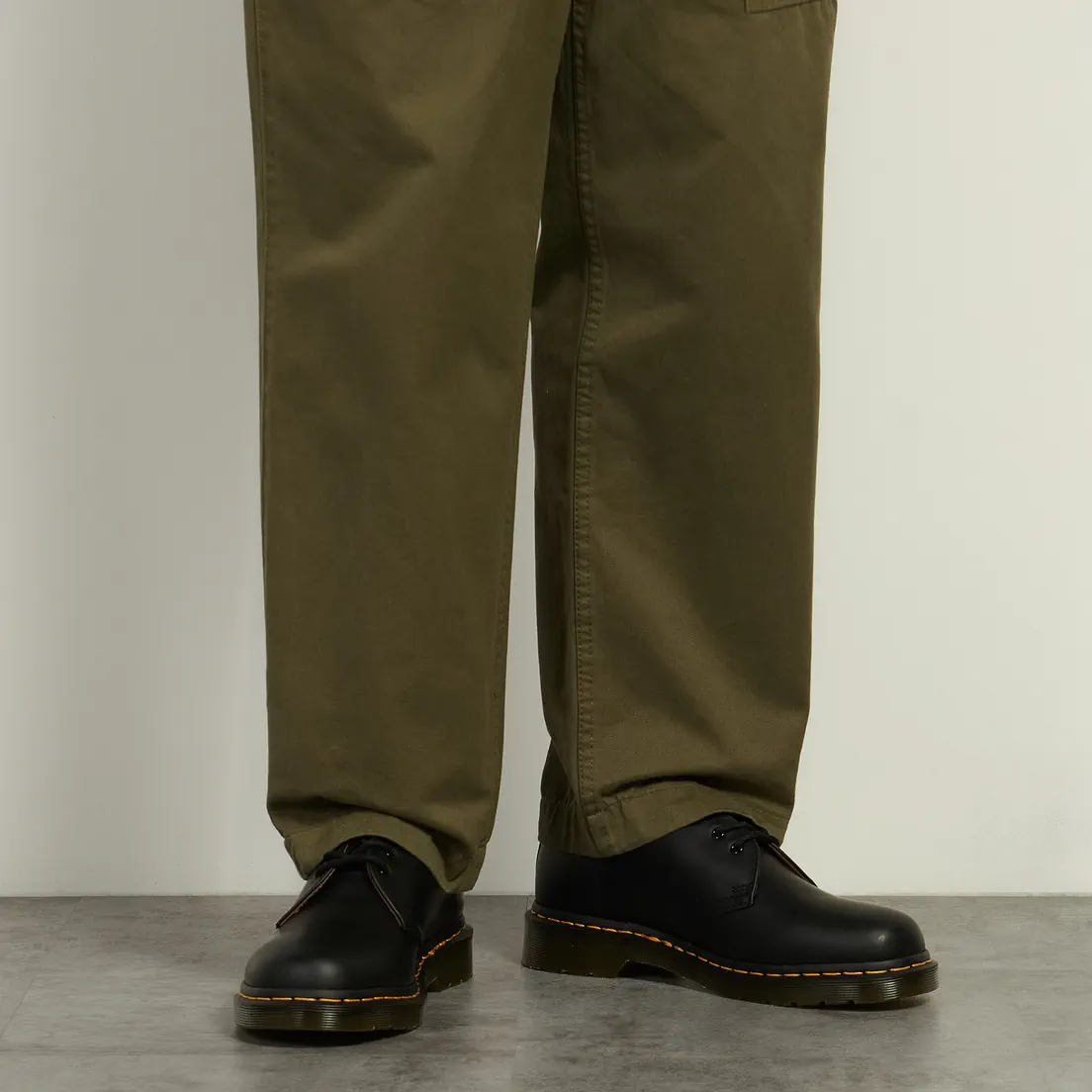 Dr. Martens Мужские ботинки 1461 Yellow Stitch Smooth