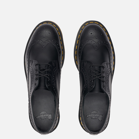 Мужские ботинки Dr. Martens 3989 Yellow Stitch Smooth Black