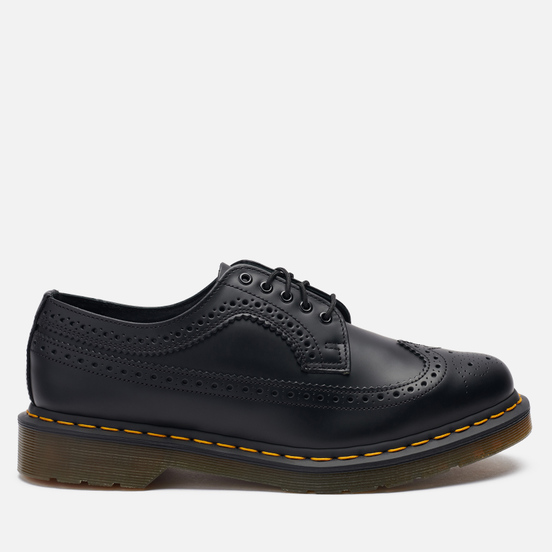 Мужские ботинки Dr. Martens 3989 Yellow Stitch Smooth Black