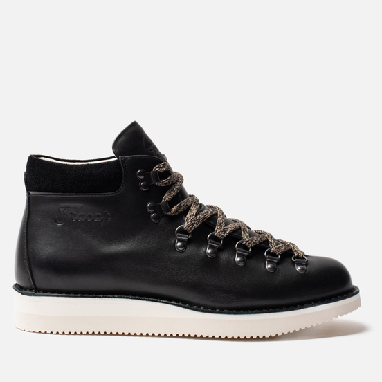 Мужские ботинки Fracap M129 Scarponcini Suede Black/Gloxy White