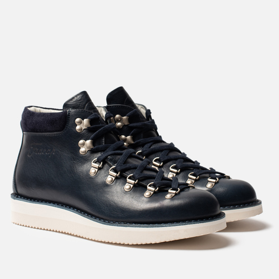 Мужские ботинки Fracap M129 Scarponcini Suede Navy/Gloxy White