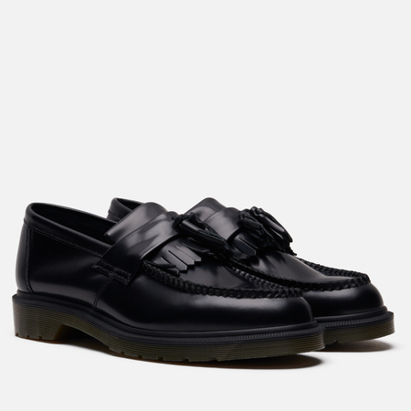  Мужские ботинки лоферы Dr. Martens Adrian Smooth Polished, цвет чёрный, размер 42 EU