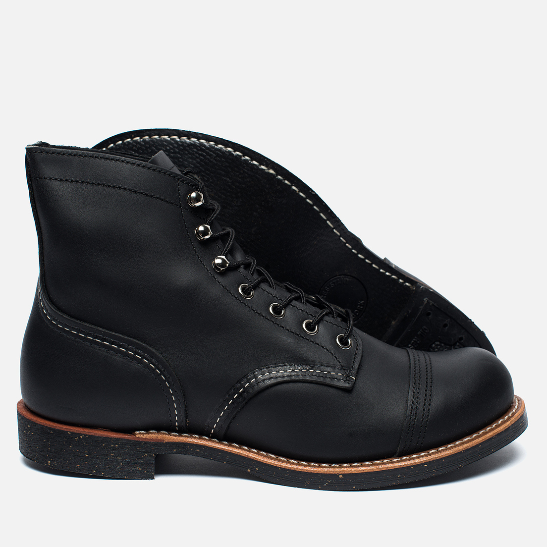 red wing boots iron ranger black