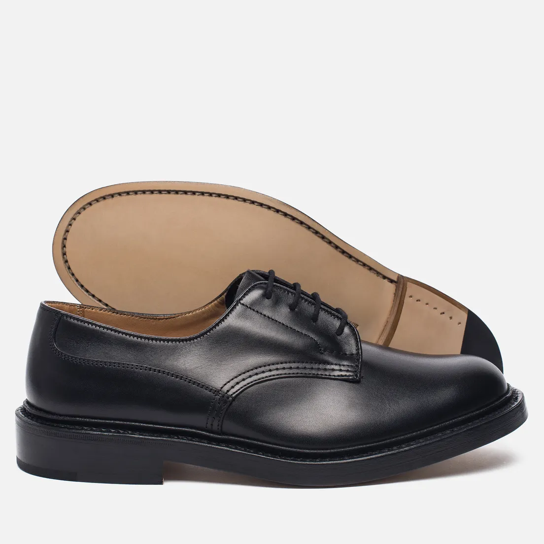 Tricker's Мужские ботинки Woodstock Plain Derby Sole Leather