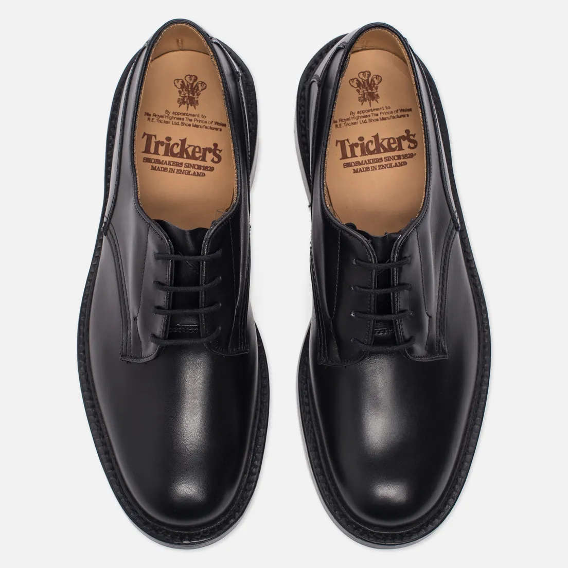 Tricker's Мужские ботинки Woodstock Plain Derby Sole Leather