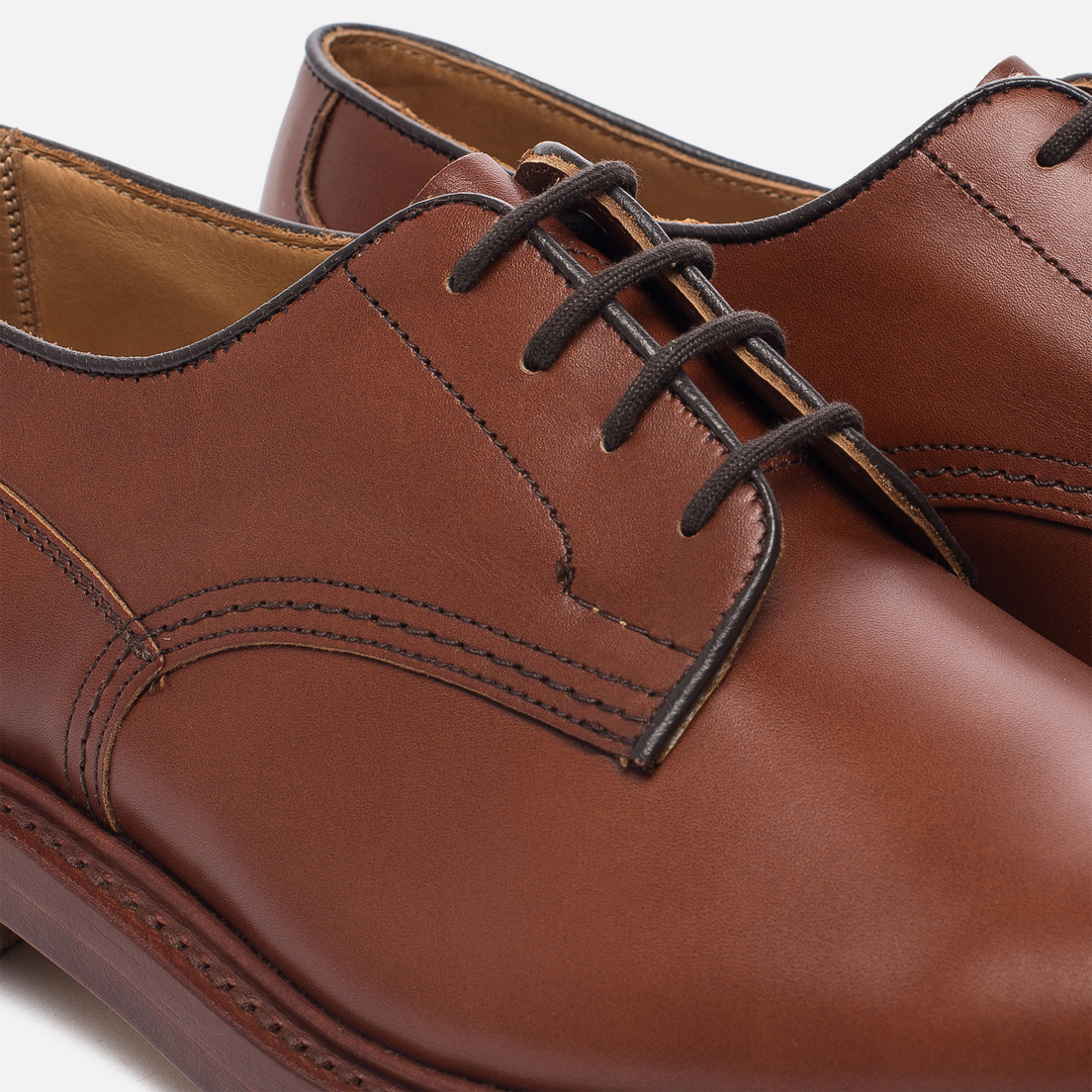 Tricker's Мужские ботинки Woodstock Plain Derby Sole Leather