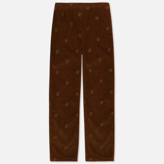 Мужские брюки Bronze 56K All Over Embroidered Corduroy Brown