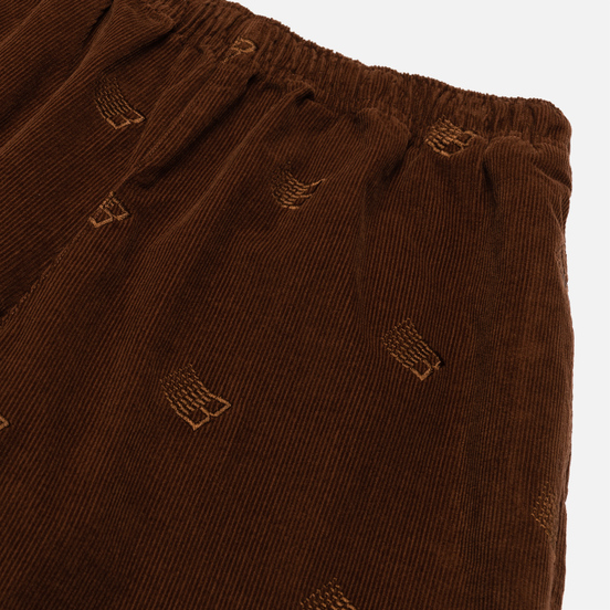Мужские брюки Bronze 56K All Over Embroidered Corduroy Brown