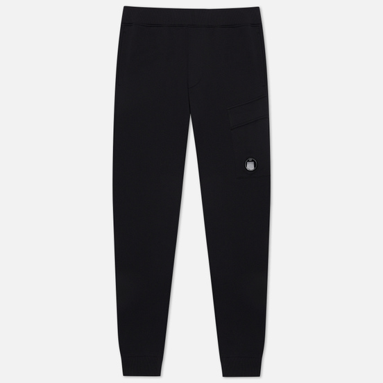 Мужские брюки C.P. Company Diagonal Fleece Lens Pocket Black
