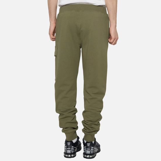 Мужские брюки C.P. Company Diagonal Fleece Lens Pocket Burnt Olive