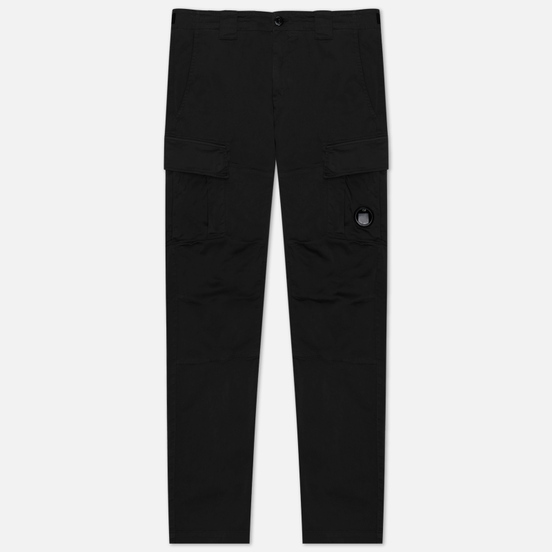 Мужские брюки C.P. Company Garment Dyed Stretch Sateen Lens Pocket Black