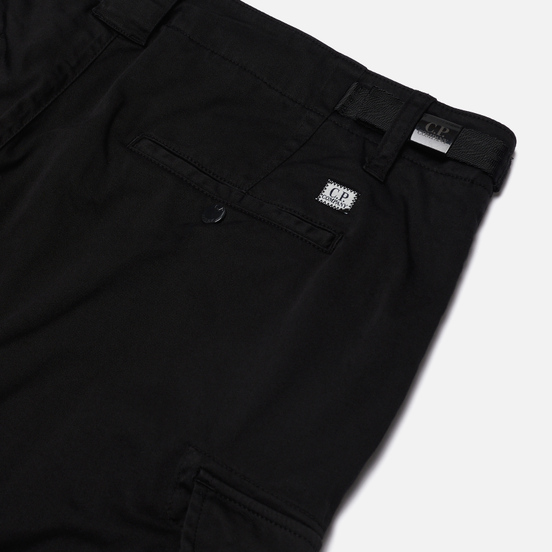 Мужские брюки C.P. Company Garment Dyed Stretch Sateen Lens Pocket Black