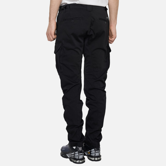 Мужские брюки C.P. Company Garment Dyed Stretch Sateen Lens Pocket Black