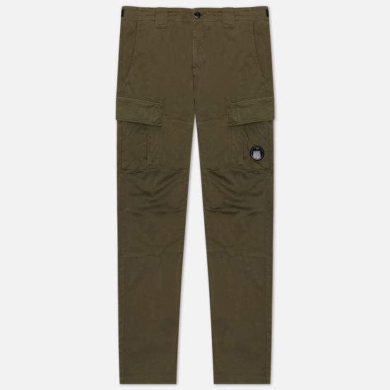 Мужские брюки C.P. Company Garment Dyed Stretch Sateen Lens Pocket Burnt Olive