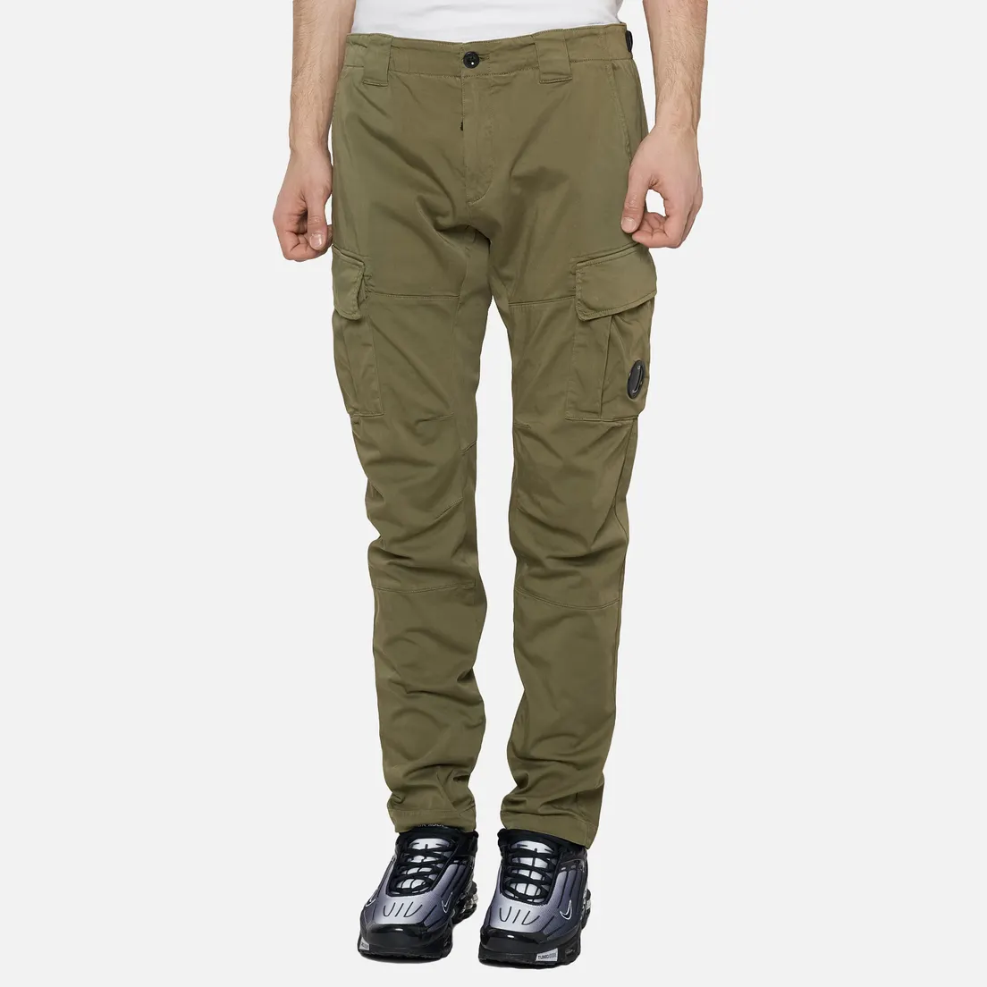 C.P. Company Мужские брюки Garment Dyed Stretch Sateen Lens Pocket