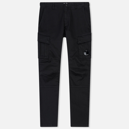 Мужские брюки C.P. Company Raso Stretch Lens Ergonomic Fit Cargo Combat Black Coffee