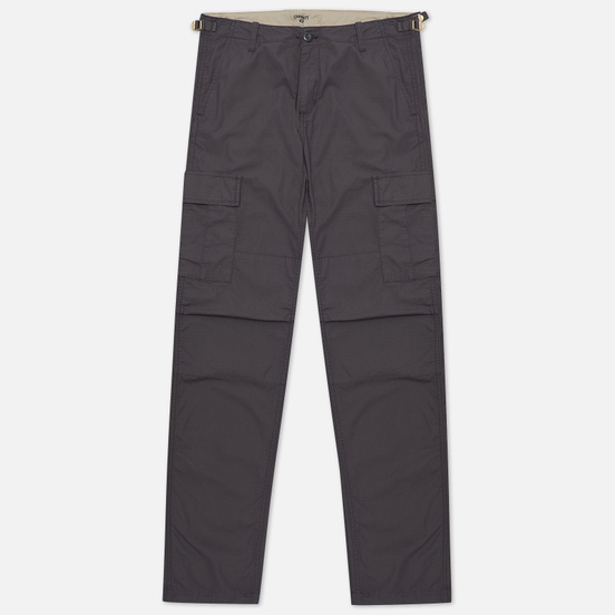 Мужские брюки Carhartt WIP Aviation Columbia Ripstop 6.5 Oz Blacksmith Rinsed