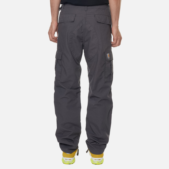 Мужские брюки Carhartt WIP Aviation Columbia Ripstop 6.5 Oz Blacksmith Rinsed