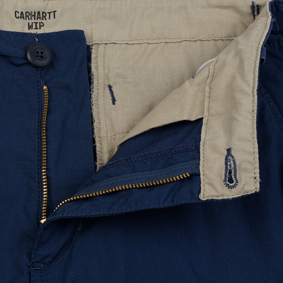 Мужские брюки Carhartt WIP Aviation Columbia Ripstop 6.5 Oz Blue Rinsed